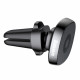 Baseus Privity Pro Air Vent Magnetic Car Mount Holder for Smartphones / iPhones - Μαγνητική Βάση Αυτοκινήτου Αεραγωγού με Δέρμα - Black - SUMQ-PR01