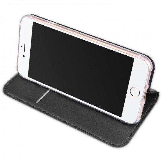 Dux Ducis iPhone SE 2022 / SE 2020 / 7 / 8 Flip Stand Case Θήκη Βιβλίο - Grey