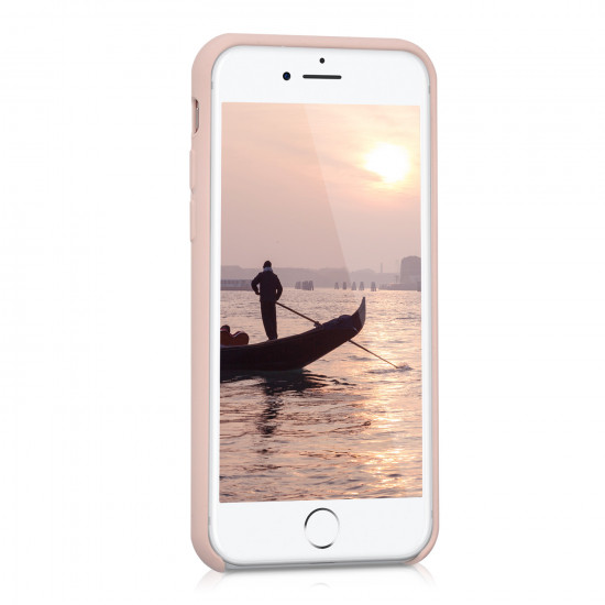 KW iPhone SE 2022 / SE 2020 / 7 / 8 Θήκη Σιλικόνης Rubber TPU - Rose Gold Matte - 40225.81