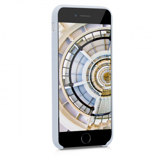 KW iPhone SE 2022 / SE 2020 / 7 / 8 Θήκη Σιλικόνης Rubber TPU - Light Grey Matte - 40225.70