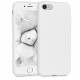 KW iPhone SE 2022 / SE 2020 / 7 / 8 Θήκη Σιλικόνης TPU - White Matt - 39458.48