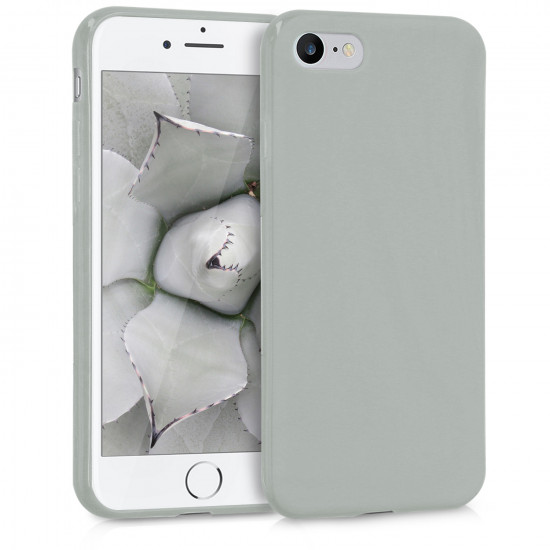 KW iPhone SE 2022 / SE 2020 / 7 / 8 Θήκη Σιλικόνης TPU - Grey Matt - 39458.22
