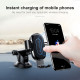 Baseus Wireless Charger Gravity Car Holder (Osculum Type) - Universal Βάση Αυτοκινήτου με Ασύρματη Φόρτιση Qi Charge - Black - WXYL-A01