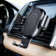 Baseus Wireless Charger Gravity Air Vent Car Holder - Universal Βάση Αυτοκινήτου Αεραγωγού με Ασύρματη Φόρτιση Qi Charge - Black - WXYL-01