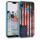 KW Huawei P20 Lite Θήκη Σιλικόνης TPU Design American Flag - Blue / Red / White - 44889.29