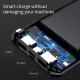 Baseus Thin Digital 10000mAh 2.1A External Battery Power Bank with 2 USB for Smartphones - Black - PPYZ-C01