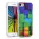 KW iPhone SE 2022 / SE 2020 / 7 / 8 Θήκη Σιλικόνης TPU Design Rainbow Cubes - Mutlicolor - 39459.01