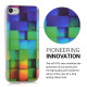 KW iPhone SE 2022 / SE 2020 / 7 / 8 Θήκη Σιλικόνης TPU Design Rainbow Cubes - Mutlicolor - 39459.01