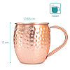 Navaris Moscow Mule Σετ με 4 Κούπες για Cocktail από Ανοξείδωτο Ατσάλι και Επίστρωση Χαλκού - 500ml - Copper - 46859.01