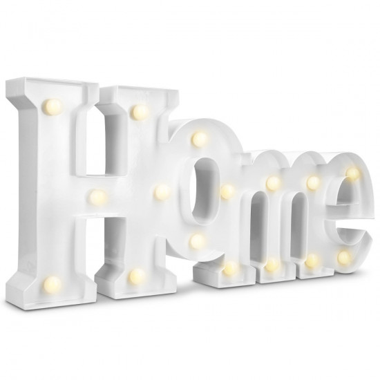 Navaris LED Home Decorative Light HOME Φωτιστικό με Φωτισμό LED - White - 41037