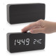 Kwmobile Digital Alarm LED Clock - Ψηφιακό Επιτραπέζιο Ρολόι και Ξυπνητήρι - Black - White LED - 37279