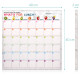 Navaris Magnetic Memo Board Montly Planner - Μαγνητικός Πίνακας Μηνιαίου Χρονοδιαγράμματος - White - Multicolor - 42910