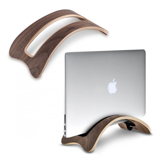 Kalibri Elegant Wooden Laptop Tablet Stand Βάση Στήριξης Laptop και Tablet από Ξύλο - Dark Brown - 35474.18