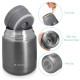 Navaris Vacuum Insulated Food Jar Θερμός από Ανοξείδωτο Ατσάλι με Καπάκι-Δοχείο Για Φαγητό - 450ml - Dark Gray - 47325.1.19