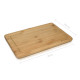 Navaris Natural Bamboo Wooden Cutting Board Ξύλινη Επιφάνεια Κοπής - 35 x 23.5 x 1.8 cm - Light Brown - 39539