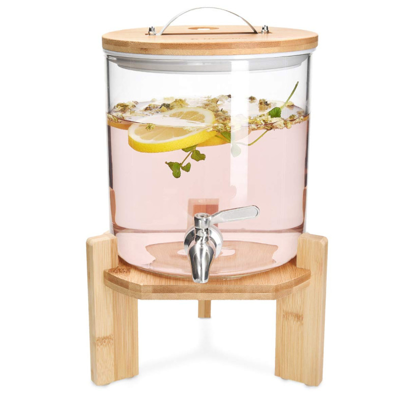 Navaris Glass Beverage Drink Dispenser Γυάλινος Διανεμητής Ποτού με Ξύλινη Βάση - 5L - Clear - 46785.02 Navaris Glass Beverage Drink Dispenser Γυάλινος Διανεμητής Ποτού με Ξύλινη Βάση - 5L - Clear - 46785.02