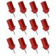 Navaris Ξύλινες Πινέζες για Πίνακες από Φελλό - Σετ 12 τεμαχίων - Design Red Arrow - 45374.01