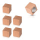 Navaris Ξύλινα Μαγνητάκια για το Ψυγείο ή για Μαγνητικούς Πίνακες - Σετ 6 τεμαχίων - Design Square - 45375.01